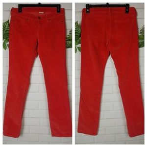 UNIQLO womens orange corduroy Jeans size 4
